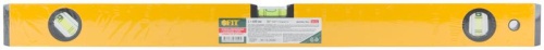 Уровень "Старт" 3 глазка фрезер. рабочая грань магниты шкала 600мм корпус желт. FIT 18132 фото 3