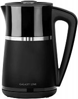 Чайник электрический Galaxy Line GL 0338 1.7л. 2200Вт черный корпус: металл/пластик (ГЛ0338Л) | код 1996653 | GALAXY LINE