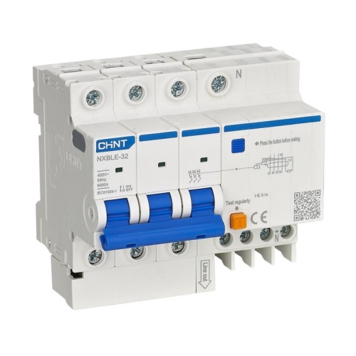 Диф. авт. выкл. NXBLE-32 3P+N C16 30mA тип AC 6kA соответствует стандарту ROHS | код 819512 | CHINT Диф. авт. выкл. NXBLE-32 3P+N C16 30mA тип AC 6kA соответствует стандарту ROHS | код 819512 | CHINT