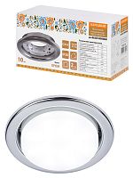 Светильник встраиваемый СВ 01-08 GX53 220 В 50 Гц, хром, 10 шт/уп, Народный | код SQ0359-0106 | TDM НАРОДНЫЙ