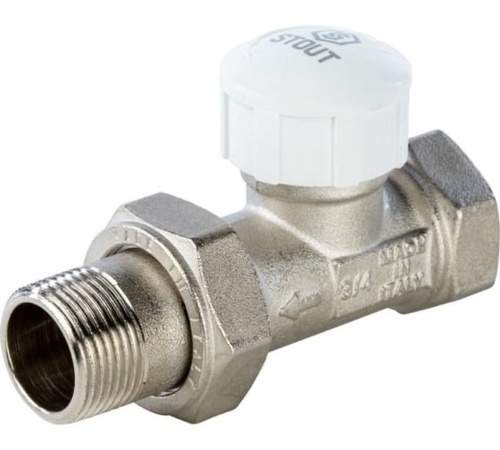Клапан термостатический прямой 3/4 | код RG008Q0H0DKUMJ | STOUT