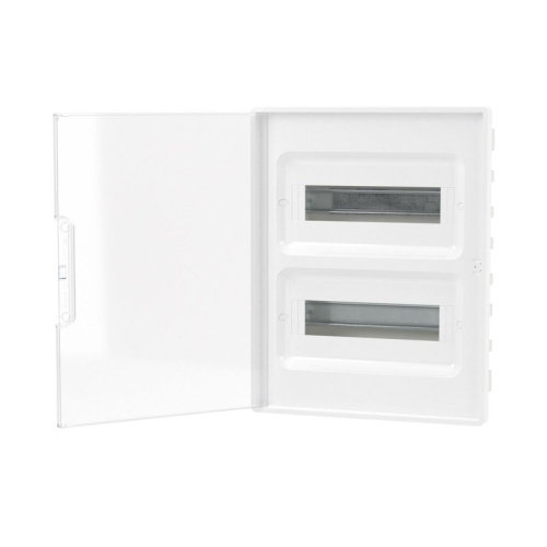 Щиток 24 мод встраиваемый FRAME ЩРв-П-24, белый, с прозрачной дверцей, с 4 шинами PEN (2шт на 8 отв. и 2шт на 6 отв.) F24B1WT DKC | код F24B1WT | DKC фото 3