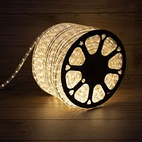 Шнур светодиодный Дюралайт фиксинг 2Вт 36LED/м тепл. бел. (уп.100м) | код 121-156 | Neon-Night