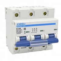 Автоматический выключатель DZ58-125 3P 125A 6KA х-ка (8-12In) (ANDELI) | код ADL01-642 | ANDELI