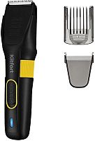 Машинка для стрижки Kitfort КТ-3130-1 черный/желтый 5Вт (насадок в компл:2шт) | код 1878890 | KITFORT