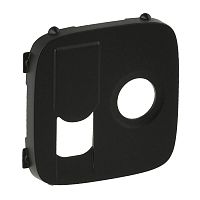 Панель лицевая Valena Allure для розетки компьютерной + TV 2-м RJ45 + TV антрацит | код 754838 | Legrand