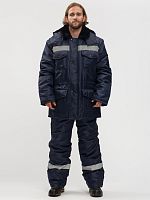 Костюм зимний Мастер NEW (Оксфорд) полукомбинезон, темно-синий 52-54 182-188 | код 87474932 | Факел