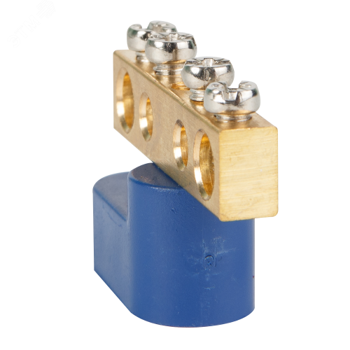 Шина нулевая с одним изолятором OptiKit BB-O-PE-S-4-6х9-желтый | код 277941 | КЭАЗ