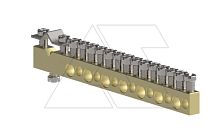 Шинка латунная L-15, 1x25+14x10mm2 | код 2000-18 | Elektro-plast Nasielsk