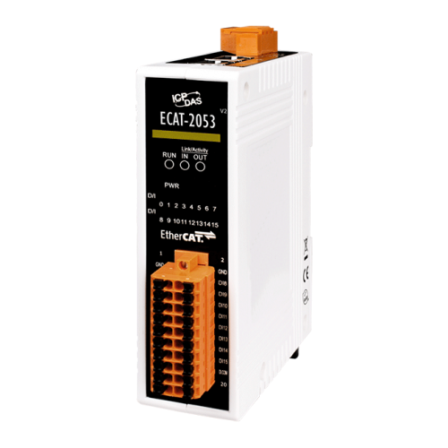 ECAT-2053 CR EtherCAT Slave I/O Module with Isolated 16-ch DI (RoHS) | код 00-06106661 | ICP DAS ECAT-2053 CR EtherCAT Slave I/O Module with Isolated 16-ch DI (RoHS) | код 00-06106661 | ICP DAS