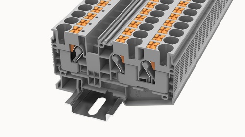 DS10-TW-01P-15-00Z(H), Клемма PUSH-IN, 10 мм.кв., 3C, оранжевый, шт | код 11040000976 | DEGSON