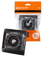 Розетка SAT (F-разъем) 0-2400МГц старинное серебро Лама TDM | код SQ1815-0662 | TDM