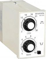 Реле времени циклическое ВЛ-65 1…10с 0,1…1мин 110/220В, ток контактов исполнительного реле 4А, 1з+1р, УХЛ4 | код A8011-76912059 | РЕЛЕ И АВТОМАТИКА