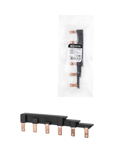 Шина соединительная наборная ШСН 3П 63А 2x3PIN(тип A) TDM | код SQ0802-0314 | TDM