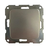 DEA Выключатель 1кл с/у 10А мех. Серебряный металлик KRANZ | код KR-78-0260 | KRANZ