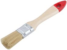 Кисть флейцевая "Оптима" 1дюйм (25мм) натур. свет. щетина деревянная ручка КУРС 00813