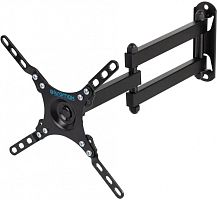 Кронштейн для телевизора Kromax DIX-13 черный 15-42 макс.20кг настенный поворотно-выдвижной и наклонный | код 1124002 | KROMAX