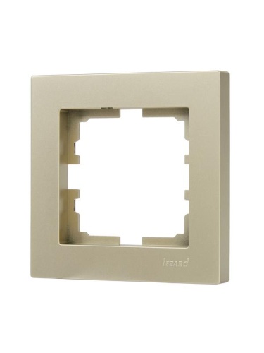 Рамка 1-местн. горизонт. VESNA титан LEZARD 742-3700-146 Рамка 1-местн. горизонт. VESNA титан LEZARD 742-3700-146