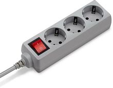 Сетевой фильтр Buro 300SL-1-G 1м (3 розетки) серый (пакет ПЭ) | код 1087164 | BURO