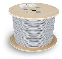 Cabeus UTP-1P-Cat.5e-PATCH Кабель витая пара (UTP), категория 5e, 1 пара (26 AWG), многожильный (patсh), PVC нг(А)-LS, серый (500 м) | код 7286c | Cabeus