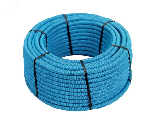 Кожух гофрированный 26 мм синий, бухта 50м | код 50-MB26 | Henco Кожух гофрированный 26 мм синий, бухта 50м | код 50-MB26 | Henco