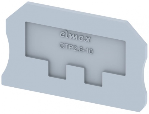 Концевая пластина для клемм, синяя CTP2.5-10-BLUE | код 3910930001 | Elmex