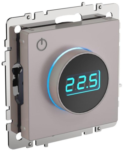 Термостат электронный с индикацией BRITE СП IP20 ТС10-1-БрЖ жемчуг | код BR-RT11-K36 | IEK Термостат электронный с индикацией BRITE СП IP20 ТС10-1-БрЖ жемчуг | код BR-RT11-K36 | IEK
