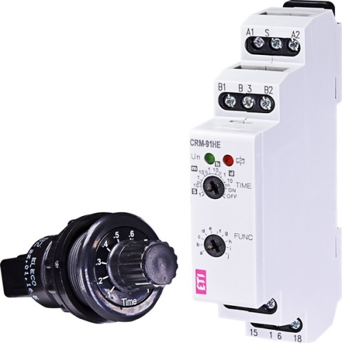Многофункциональное реле времени CRM-91HE UNI 12-240V AC/DC (1x16A_AC1) | код 002470085 | ETI