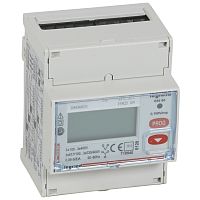 Трёхфазный счётчик EMDX³ - сертификат MID - 5 А - 4 модуля - выход RS 485 и импульсный | код 004686 | Legrand