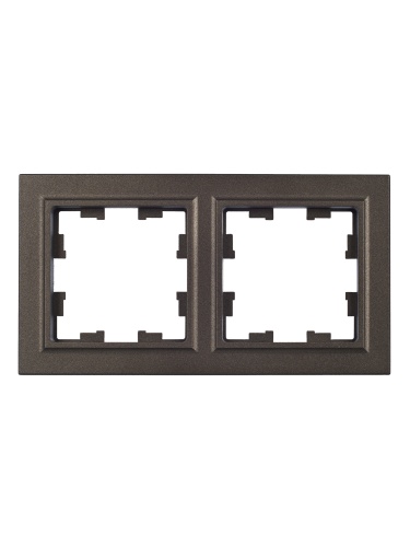 BRITE Рамка 2-местная РУ-2-БрТБ темная бронза | код BR-M22-K45 | IEK фото 5