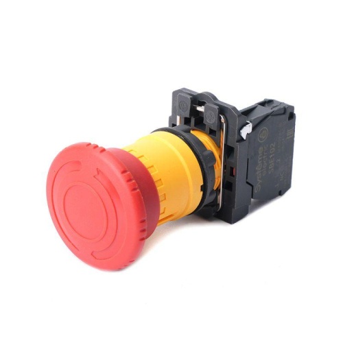 Кнопка аварийн останова SB5 в сборе 22мм 40мм повернуть для возврата пластик 1НЗ | код. SB5AS8442 | Systeme Electric