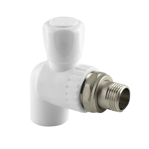 Кран шаровой для радиатора угловой PPR 20х1/2 бел. | код 27807 | RTP Кран шаровой для радиатора угловой PPR 20х1/2 бел. | код 27807 | RTP