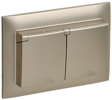 SKANDY Роз. 2-я с кр. 16А в сб IP44 SK-R12Sh шамп. IEK | код SK-R26-16-44-K37-F | IEK