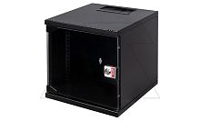 Щит телекоммуникационный 19., 7U, ВxШxГ 370x540x300мм, NETbox SOHO, навесной, дверь стекло, черный | код LN-SH07U5430-BL-F0-0 | LANDE