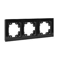 Афина рамка стеклянная трехместная универсальная, графит (еврослот) | код 2256 | Universal