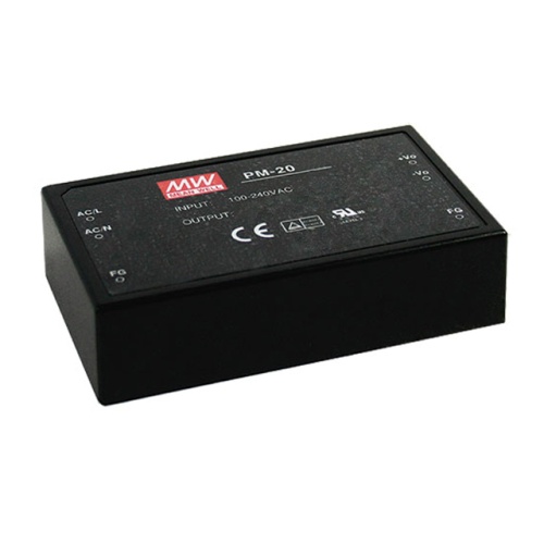 Источник питания AC-DC, 20 Вт, вход 85...264В AC 47...440 Гц, 120...370B DC, выход 5В/4А, изоляция 4000В AC, в кожухе 94х56х22,7мм, -20...+70C | код PM-20-5 | MeanWell Источник питания AC-DC, 20 Вт, вход 85...264В AC 47...440 Гц, 120...370B DC, выход 5В/4А, изоляция 4000В AC, в кожухе 94х56х22,7мм, -20...+70C | код PM-20-5 | MeanWell