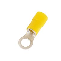 Наконечник с отверстием под винт и изолир.фланцем ПА, легкий ввод жилы, 2,5-6 кв.мм М4(д.4,3 мм) (НКИ) | код 2C4P-EE-PA | DKC