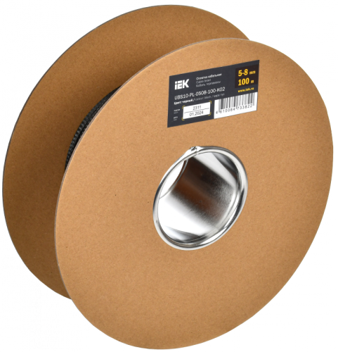 Оплетка кабельная 5-8мм полиэстер 100м черная IEK | код UBS10-PL-0508-100-K02 | IEK Оплетка кабельная 5-8мм полиэстер 100м черная IEK | код UBS10-PL-0508-100-K02 | IEK