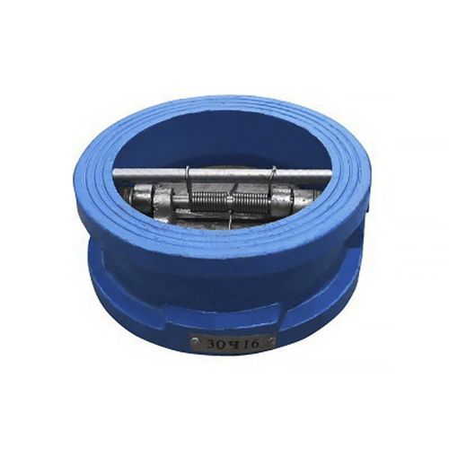 Клапан обратный DN 150 чугунный 2 диск. PN16 межфл. | код 151200560 | ЧАЗ