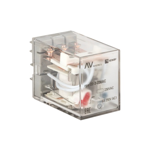 Реле промежуточное RPA 22/3 6A 230В AC AVERES | код rpa-22-3-230AC | EKF Реле промежуточное RPA 22/3 6A 230В AC AVERES | код rpa-22-3-230AC | EKF