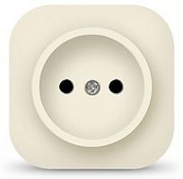 Розетка одноместная серия IONICH, б/з, о/у, 16А, 220В, слоновая кость (ivory) | код 1431 | UNIVersal