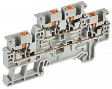 Колодка клеммная CP-ML 2 ур. 4мм2 серая IEK | код YCT23-00-2-K03-004 | IEK