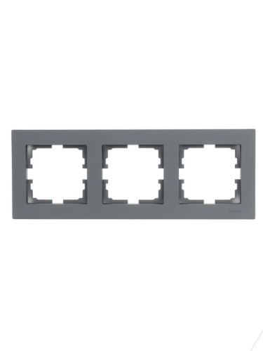 Рамка 3-местн. горизонт. VESNA графит LEZARD 742-3400-148