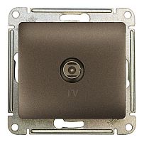 Розетка TV GLOSSA, оконечная, графит | код. GSL001391 | Schneider Electric