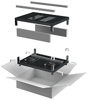 Комплект основание и крыша LINEA E 600х800мм шкафа 18-47U чер. | код LE05-XXX68-X | ITK