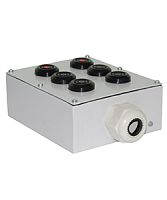 Пост управления ПКУ-15-21.231-54У2 (4*КЕ081/2(1з+1р) черная + 2*КЕ081/2(1з+1р) красная + PG-36) (ЭТ) | код ET008531 | Электротехник