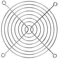 PT0808 Решетка для вентиляторов 80x80 мм., (хромированный сталь) | код PT0808 | Plastim