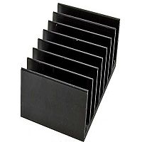 Радиатор охлаждения воздушный RUICHI HS 117-30, алюминиевый с чернением | код 110194 | Ruichi