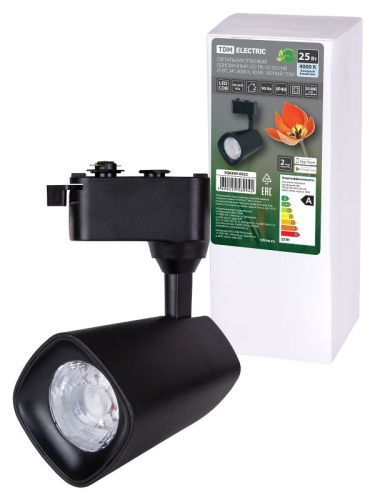Светильник трековый однофазный LED TRL-02-025-NB 25 Вт, 24°, 4000 К, 90 Ra, черный, TDM | код SQ0369-0023 | TDM