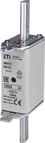 Предохранитель NH-1C/gG 160A 500V KOMBI | код 004184216 | ETI